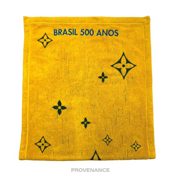 🔴 Louis Vuitton Beach Towel - BRAZIL 500 ANOS Monogram - Picture 4 of 12